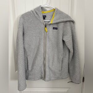 Patagonia Gray Fleece Zip-Up Jacket girls size 16